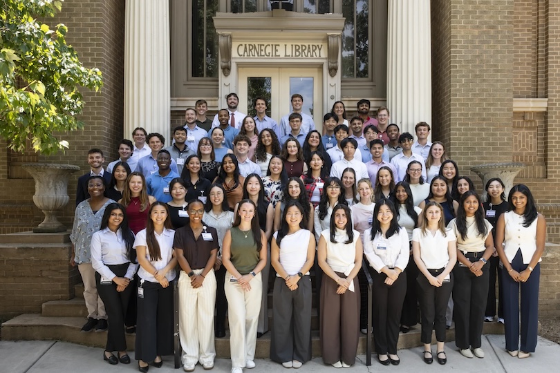 A group of students at the UGA School of Medicine.